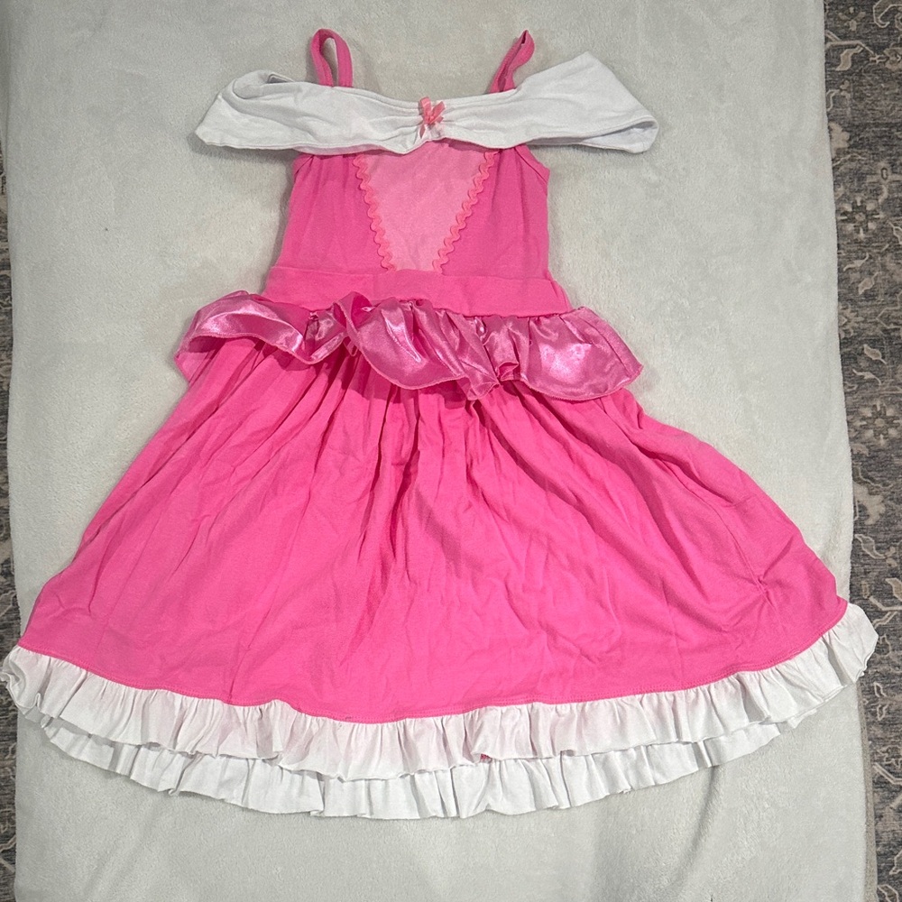 Charming Pink and White Kids Dance Dress